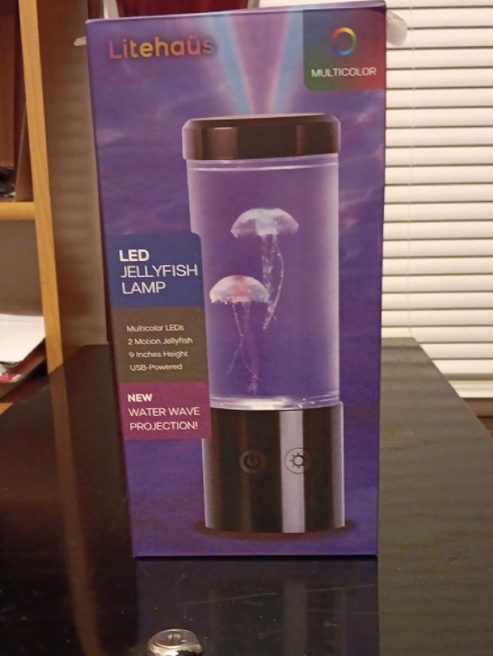 Multicolor LED Jellyfish Lamp - Purple